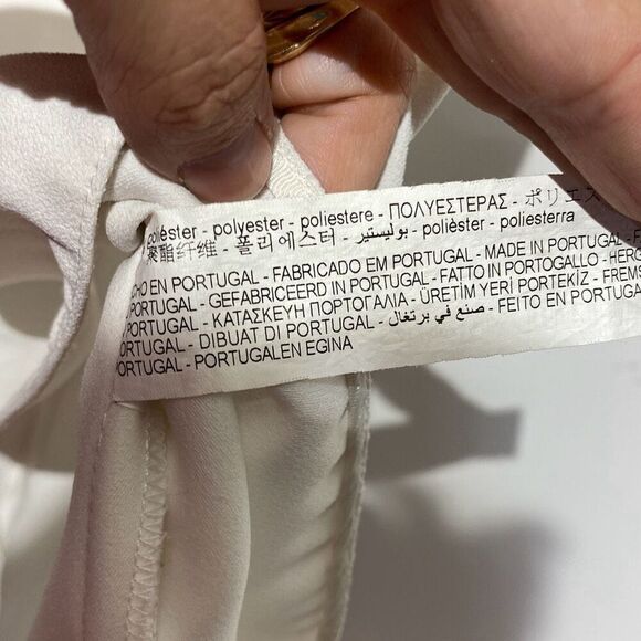 Zara Women's White High Neck Sleeveless Solid Blouse White Size Small - Picture 8 of 8